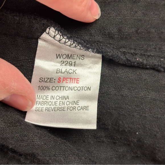 EUC Woolrich Black Zip-up Ribbed Corduroy Teddy Jacket Sz S Petite - Picture 8 of 11